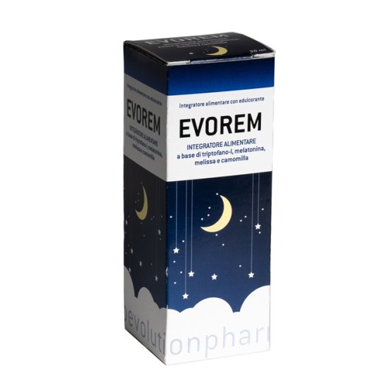 Evorem - Bioevolutionpharma - 30 ml - Integratore alimentare che riduce il tempo per addormentarsi e favorisce il rilassamento