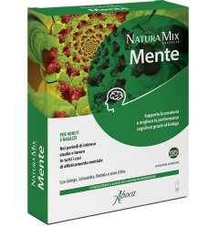 Aboca Natura Mix Advanced Mente 10 Fiale - Supporto per Memoria e Funzioni Cognitive