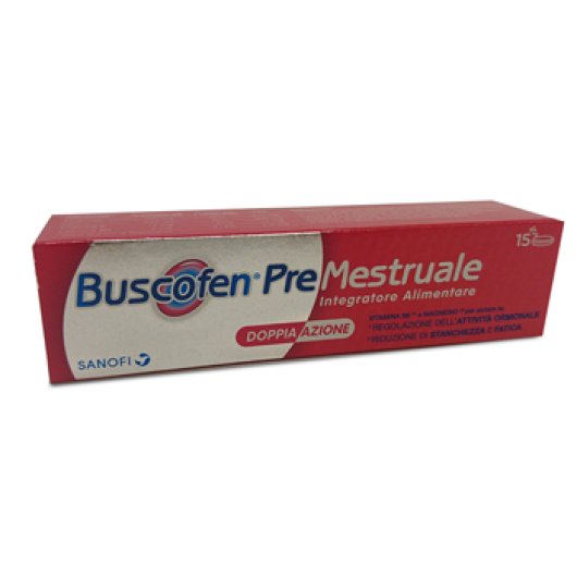 Buscofen Premestruale - Opella - 15 compresse effervescenti - Integratore alimentare che favorisce il benessere della donna durante la fase premestruale