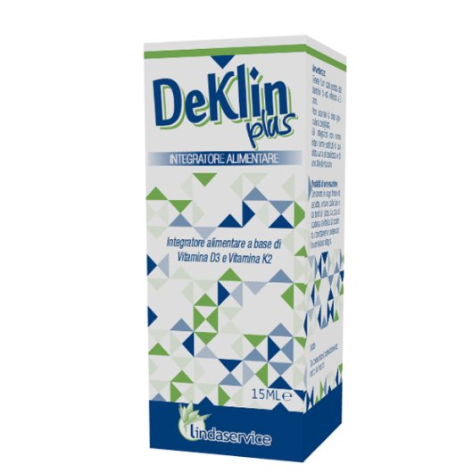 Deklin Plus - Lindaservice - 15ml - Integratore alimentare a base di vitamina D3 e vitamina K2