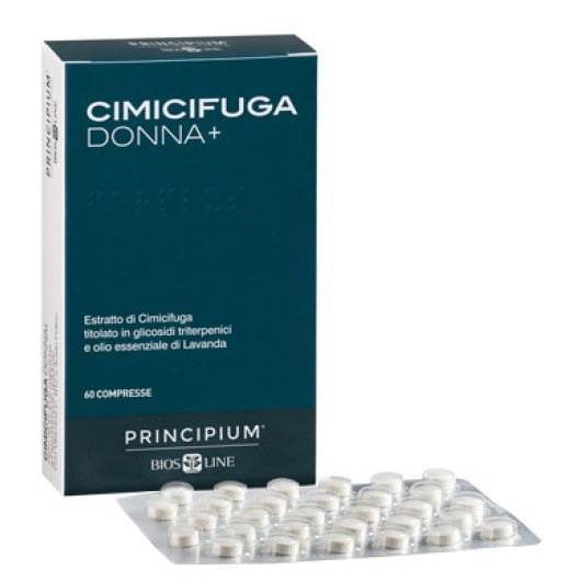 Principium Cimicifuga donna+ - Bios line -  60 compresse - Integratore alimentare per contrastare i disturbi della menopausa