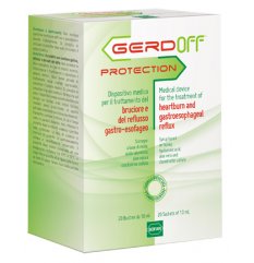 GerdOff Protection - Alfasigma - 20 bustine - Sciroppo che aiuta a contrastare il brucione e  reflusso gastro-esofageo