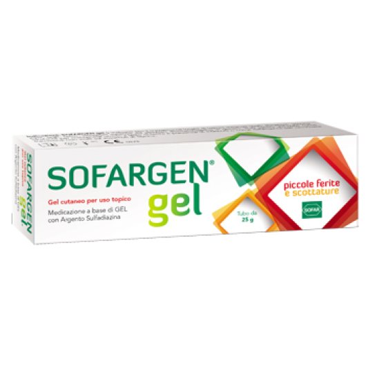 Sofargen Gel - Alfasigma - 25 grammi - Gel con argento sulfadiazina per il trattamento di piccole lesioni cutanee