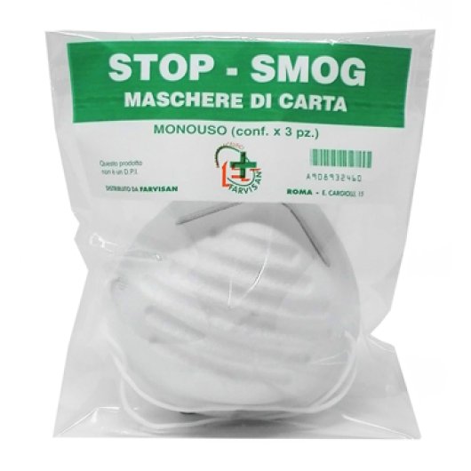 STOP-SMOG MASCHERE CARTA 3PZ