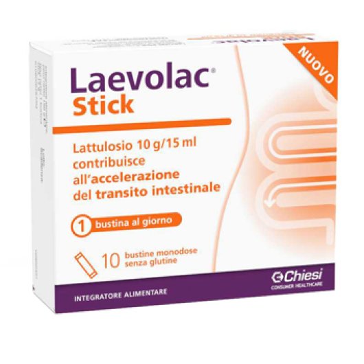 Laevolac Stick - Chiesi - 10 bustine Integratore per Stitichezza