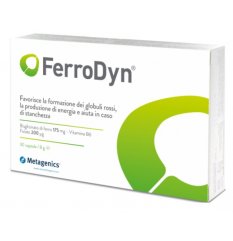 FerroDyn - Metagenics - 90 capsule - Integratore alimentare che sostiene la formazione dei globuli rossi e la produzione di energia