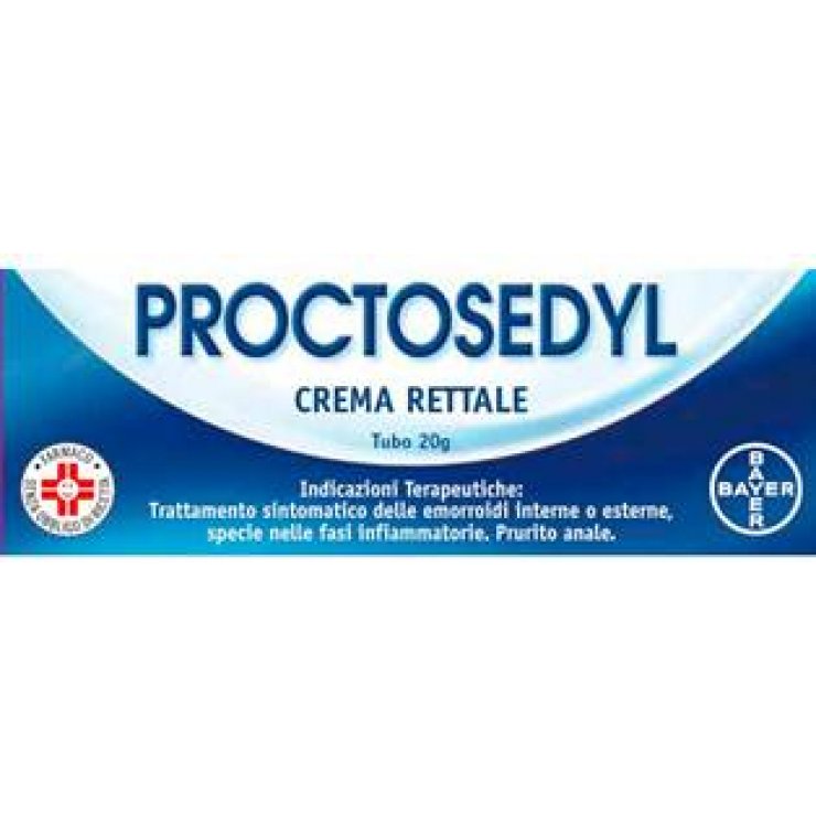 Proctosedyl - Crema - Bayer - Tubetto da 20 grammi - Crema antiemorroidale per uso locale