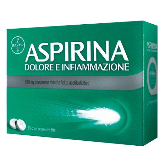 Aspirina Dolore e Infiammazione - Bayer - 20 compresse - Medicinale ad azione antidolorifica, antinfiammatoria e antipiretica