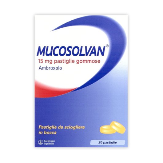 Mucosolvan - Opella - 20 pastiglie gommose - Pastiglie per il trattamento delle turbe della secrezione nelle affezioni broncopolmonari acute e croniche