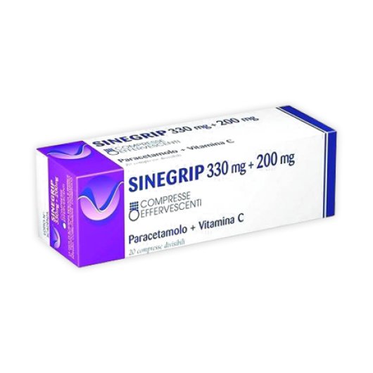 SINEGRIP 20CPR EFF 330MG+200MG