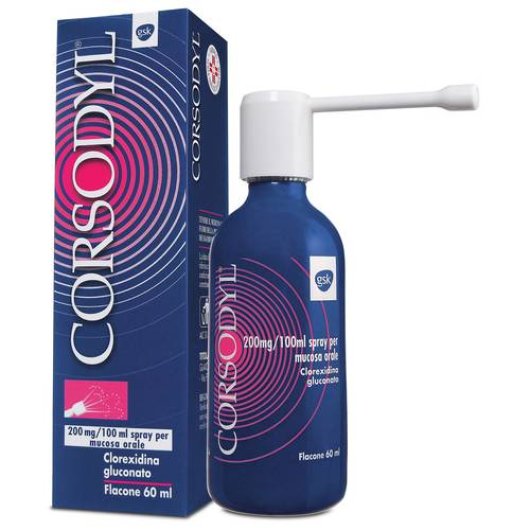 CORSODYL SPRAY 60ML 200MG/100M