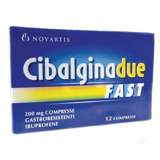 CIBALGINA DUE FAST 12CPR 200MG