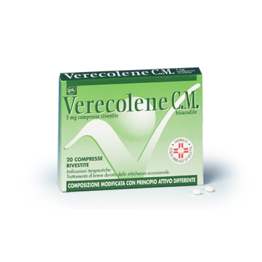 VERECOLENE CM 20CPR RIV 5MG