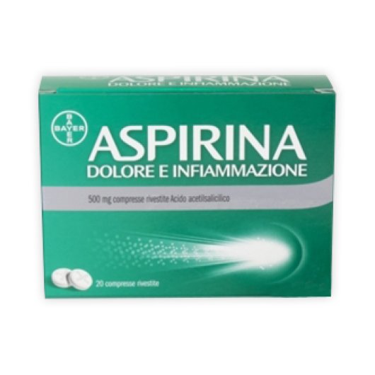 Aspirina Dolore e Infiammazione - Bayer - 8 compresse - Medicinale ad azione antidolorifica, antinfiammatoria e antipiretica