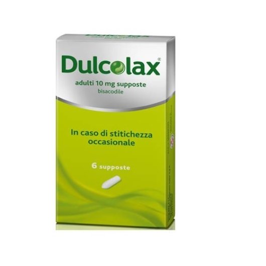 Dulcolax - Opella - 6 supposte - Trattamento di breve durata della stitichezza occasionale