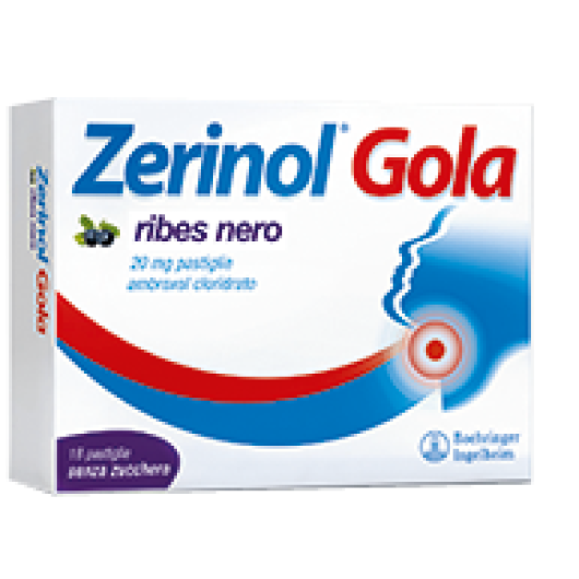 ZERINOL GOLA RIBES 18PAST 20MG