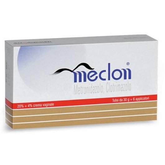 Meclon Crema - Alfasigma - Tubo da 30 g + 6 applicatori - Dispositivo medico utile nel trattamento di cervico-vaginiti e vulvo-vaginiti