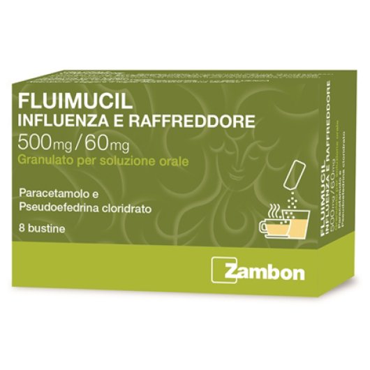 FLUIMUCIL INFLUENZA RAFFR 8BST