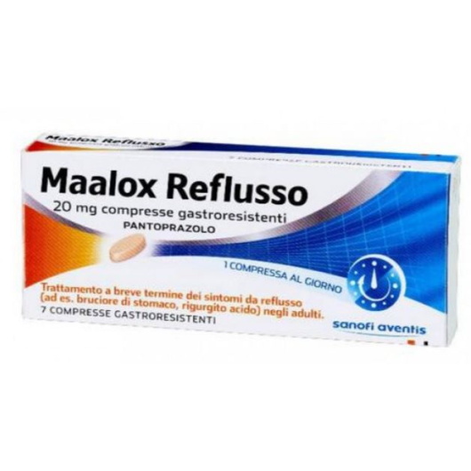 Maalox Reflusso - Opella - 7 compresse - Compresse per il trattamento dei sintomi da reflusso 