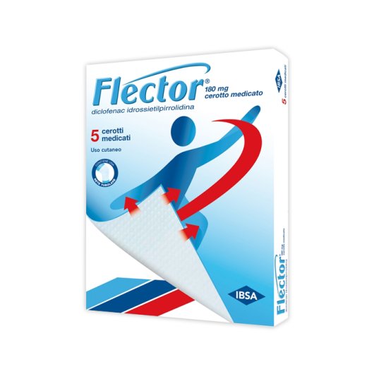 Flector 5 Cerotti Medicati 180mg - Cerotto per dolori muscolari e articolari