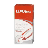Levotuss - Dompé - 10 bustine - Sciroppo in monodosi ideale per la combattere la tosse e i suoi sintomi