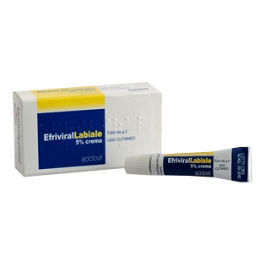 EFRIVIRALLABIALE CREMA 2G 5%