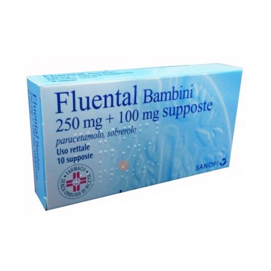 FLUENTAL BB 10SUPP 250MG+100MG