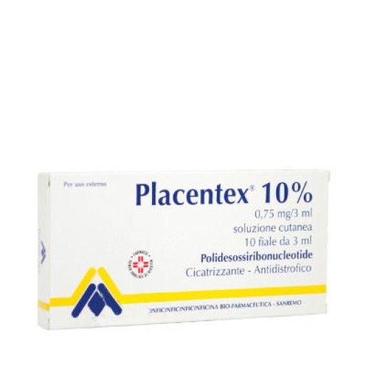 PLACENTEX SOL CUT 10F 0,75MG