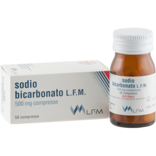 SODIO BICARB 50CPR 500MG FL