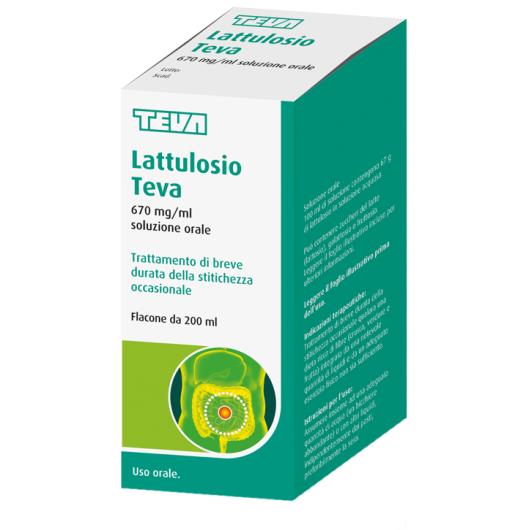 LATTULOSIO TE OS 200ML670MG/ML