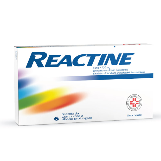 REACTINE 6CPR 5MG+120MG RP