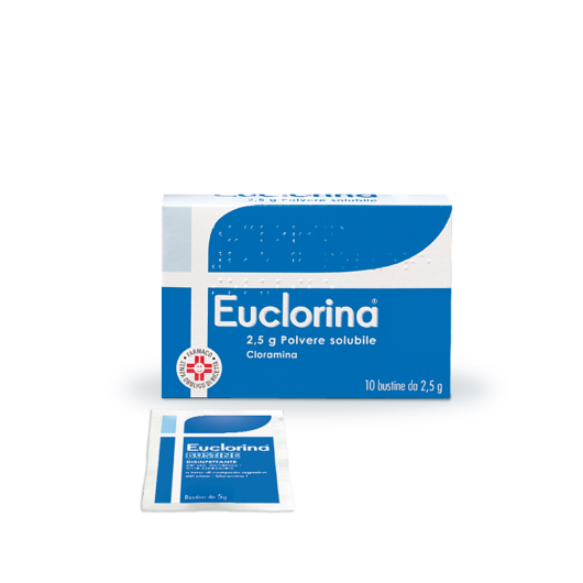 Euclorina - Dompé - 10 bustine - Polvere solubile disinfettante