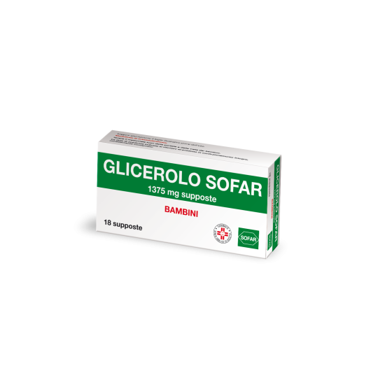 Glicerolo Sofar (Bambini) - Alfasigma - 18 supposte - Supposte per il trattamento della stitichezza