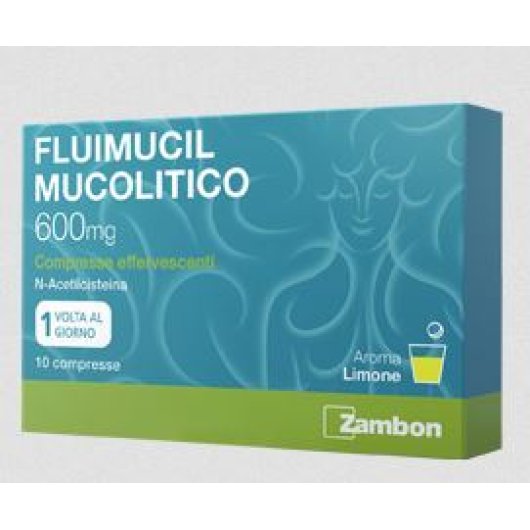 Fluimucil Mucolitico 10 Compresse Effervescenti 600mg