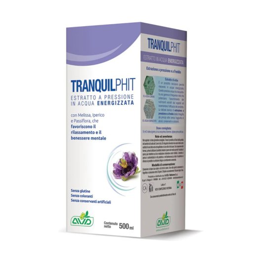 Tranquilphit - Avd Reform - Flacone da 500 ml - Integratore alimentare utile per il rilassamento e il benessere mentale