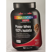 Power Whey 100% Isolate (Cookies & cream) - Massigen Sport - Barattolo da 750 grammi - Proteine isolate (pure) per il mantenimento della massa muscolare Power Whey 100% Isolate (Cookies & cream) - Massigen Sport - Barattolo da 750 grammi - Proteine isolate (pure) per il mantenimento della massa muscolare