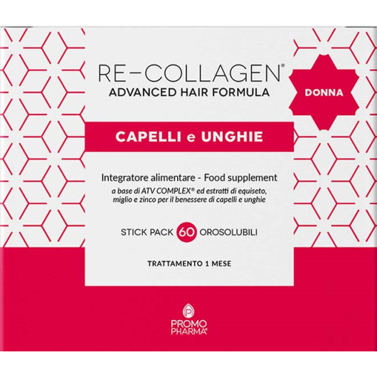 Re-Collagen Advanced Hair Formula Donna Unghie E Capelli 60 Stick