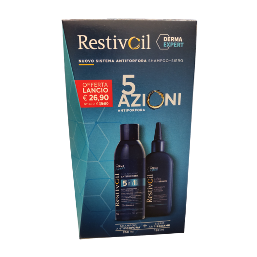 Restivoil Derma Expert Sistema antiforfora Shampoo + Siero antisquame