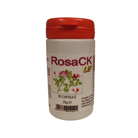 RosaCK lif -Tuttooniente - 50 capsule - Integratore alimentare con Vit C per combattere lo stress ossidativo