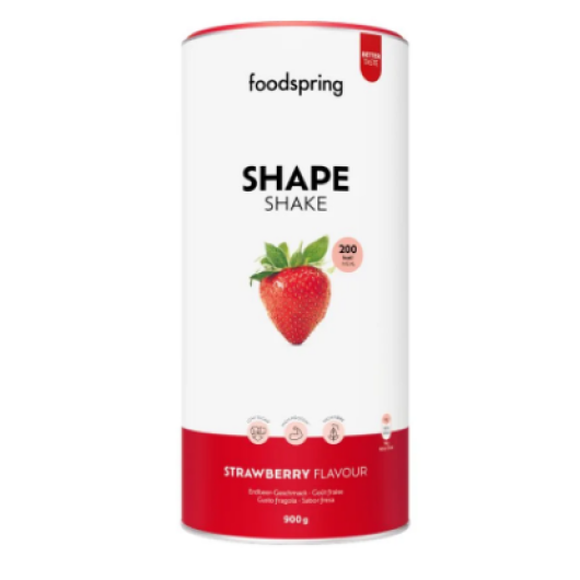 Shape Shake - Gusto Fragola- Foodspring - 900 grammi - Shake che funge da sostituto del pasto