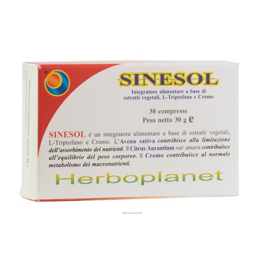 Sinesol - Herboplanet - 30 compresse - Integratore alimentare che aiuta nel controllo del peso corporeo