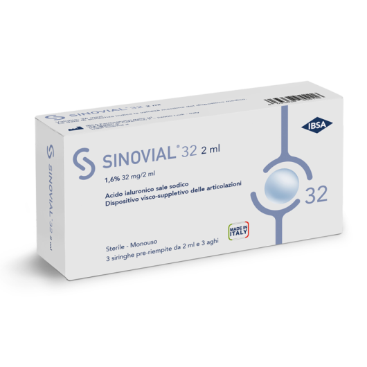  Sinovial - IBSA - Siringa 1,6% 32 mg/2 ml, 1 siringa