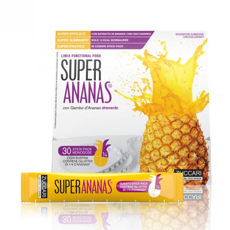 Super Ananas 30 Stick-Pack 10ml - Integratore alimentare a base di ananas