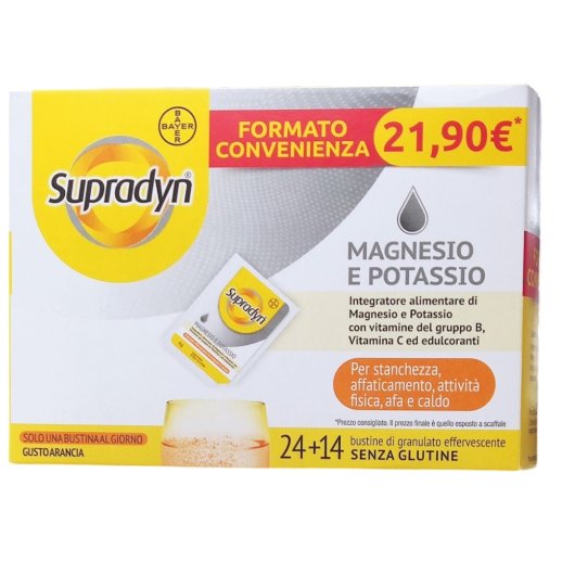 Supradyn Magnesio e Potassio Equilibrio Elettrolitico e Idrosalino - 14+24Bustine