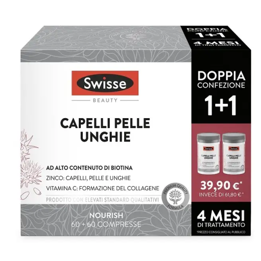 Swisse Capelli Pelle & Unghie 60 Compresse Bipack