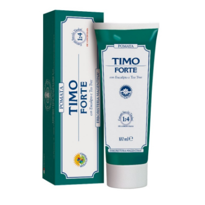 Pomata Timo Forte - Erboristeria Magentina - 100 ml - Pomata che dona immediato benessere alle vie respiratorie occluse a causa di malesseri dovuti alla stagione avversa