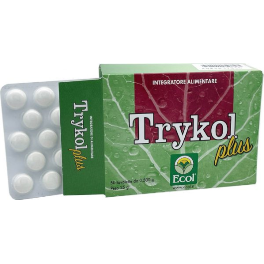 Trykol Plus -Ecol - 50 Tavolette - Integratore per Colesterolo 