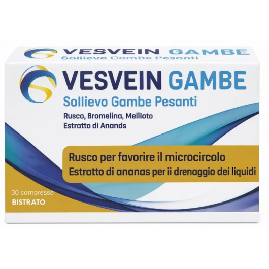 Vesvein Gambe - 30 Compresse - Integratore Circolazione e Microcircolo