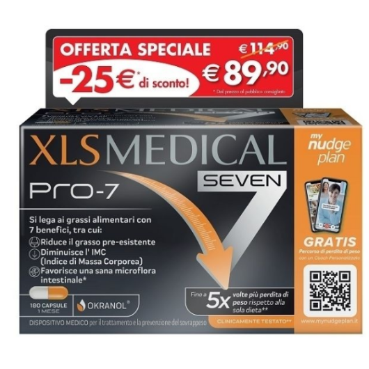 XLS Medical Pro 7 180 Compresse - Dispositivo medico per il controllo del peso
