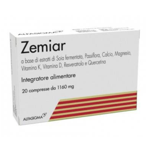 Zemiar - Alfasigma - 20 compresse - Integratore alimentare che aiuta a ridurre i fastidi legati alla menopausa